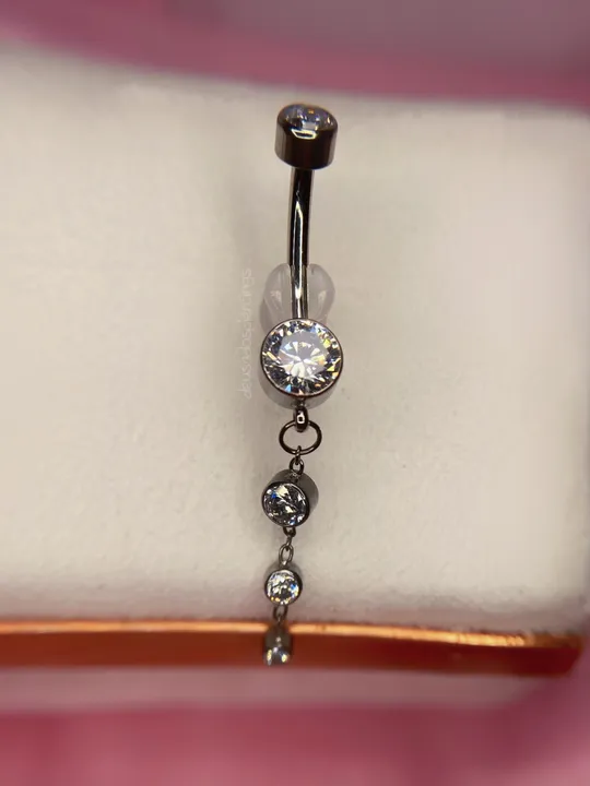 Navel flat mini pingentes
