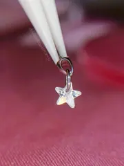 Topo oval com pingente estrela - foto 5